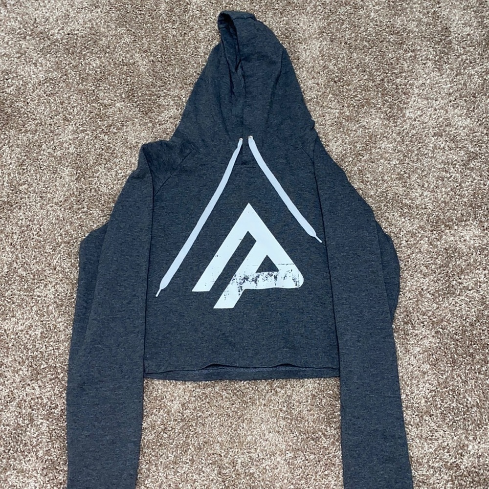 Alphapack fitness cropped hoodie- Medium